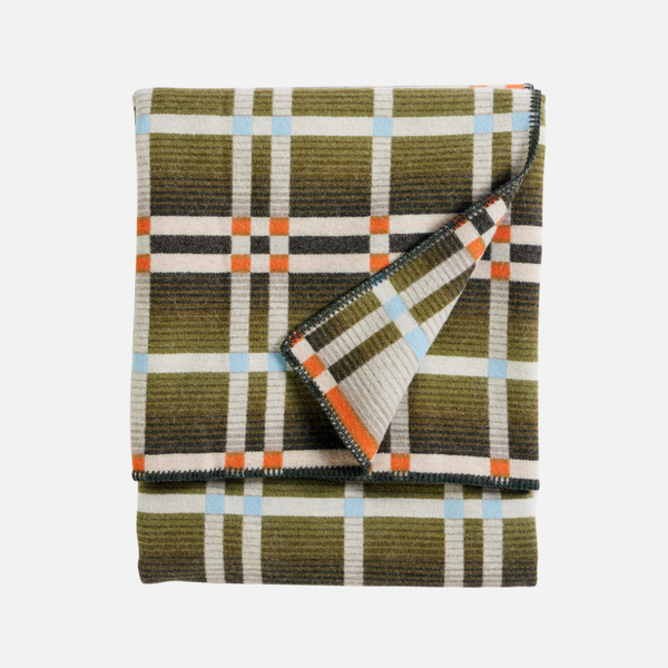 Four Square Throw - Slide Mountain Olive