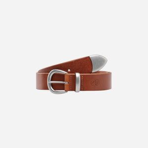 Knickerbocker - Knickerbocker Western Bridle Leather Belt - Brown -  - Main Front View
