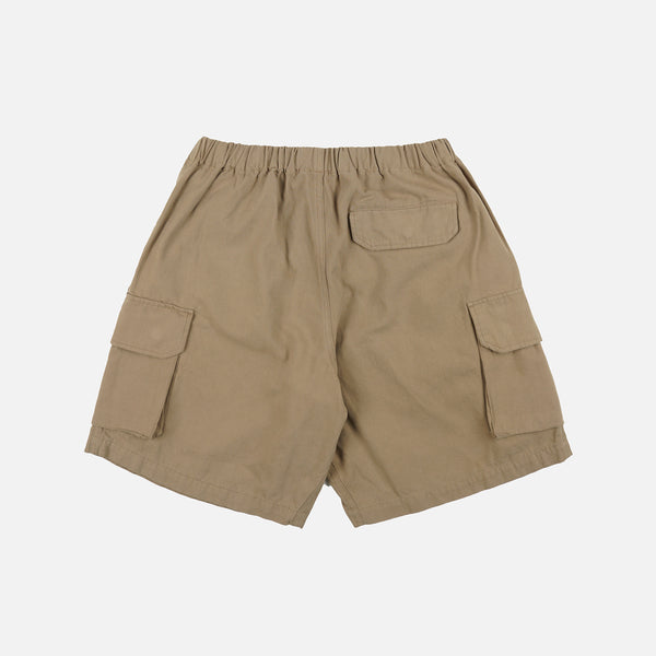 CANVAS MULTI POCKET SHORTS - BEIGE