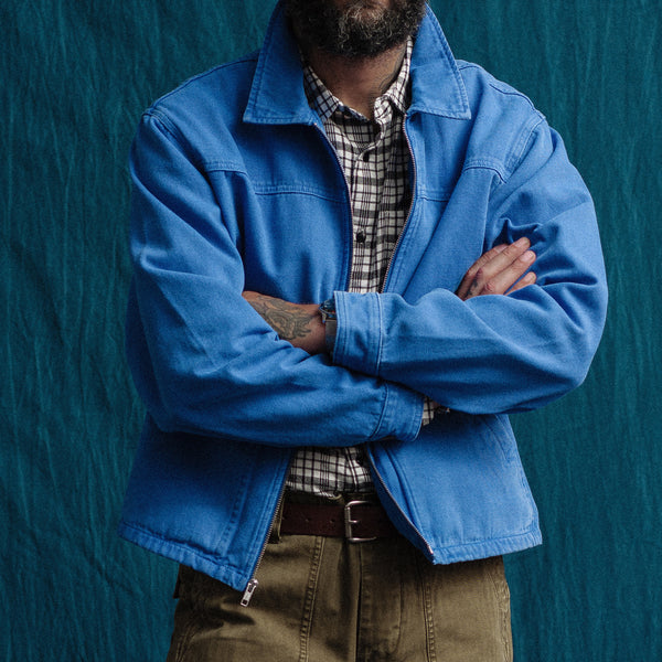 CROP JACKET - ROYAL BLUE