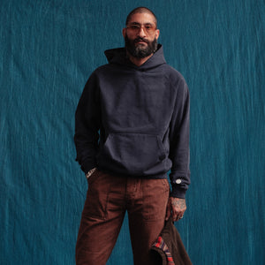 Dubbleware - CLASSIC HOODIE - NAVY -  - Alternative View 1