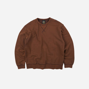 Frizmworks - Frizmworks Cover Stitch Vintage Sweatshirt - Brown -  - Main Front View