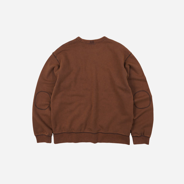 Frizmworks Cover Stitch Vintage Sweatshirt - Brown