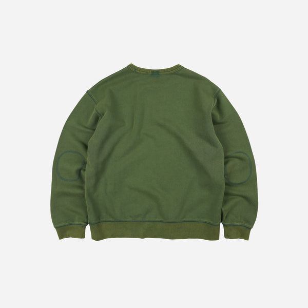 Frizmworks Cover Stitch Vintage Sweatshirt - Green