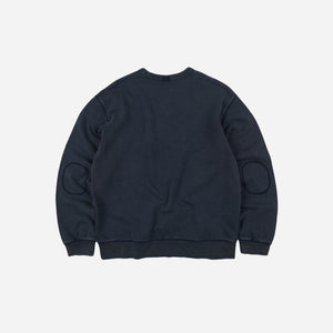 Frizmworks - Frizmworks Cover Stitch Vintage Sweatshirt - Navy -  - Alternative View 1