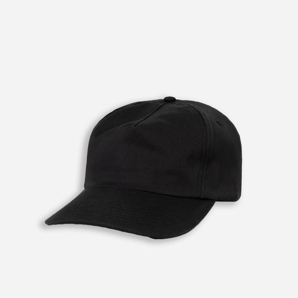 CRINKLE COTTON CAP - BLACK