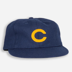 Ebbets Field Flannels - UNIVERSITY OF CALIFORNIA BERKELEY 1931 WOOL BALLCAP - NAVY -  - Main Front View