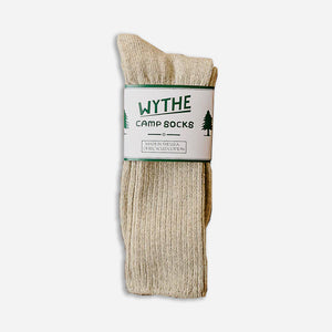 Wythe - RECYCLED CAMP SOCK - SUNSHINE YELLOW MEL -  - Main Front View