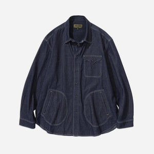 Uniform Bridge - DENIM POCKET SHIRT  - INDIGO -  - Main Front View