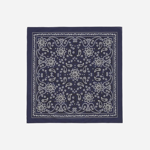 CLASSIC PAISLEY BANDANA - NAVY