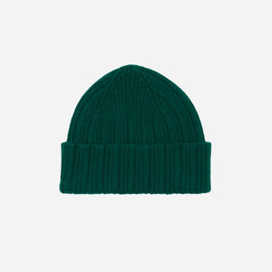 Drakes - GEELONGORA BEANIE - SPRUCE GREEN -  - Main Front View