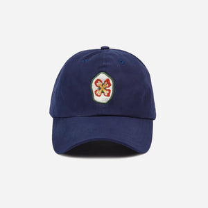 Drakes - PETAL FLOWER CAP - NAVY -  - Main Front View