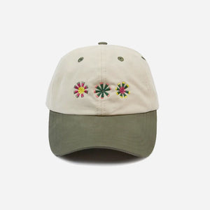 Drakes - KANTHA SUNS CAP - CREAM -  - Main Front View