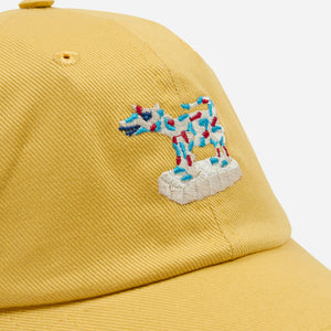 Drakes - COW FIGUERINE TWILL CAP - MUSTARD -  - Alternative View 1