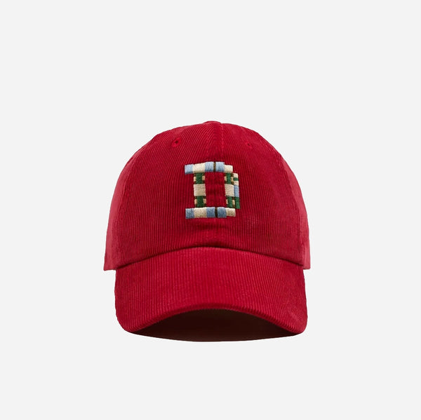 Drake's D 1977 Cord Baseball Cap - Red