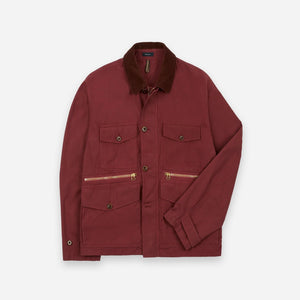 Drakes - HIKING JACKET - WASHED RED -  - Main Front View