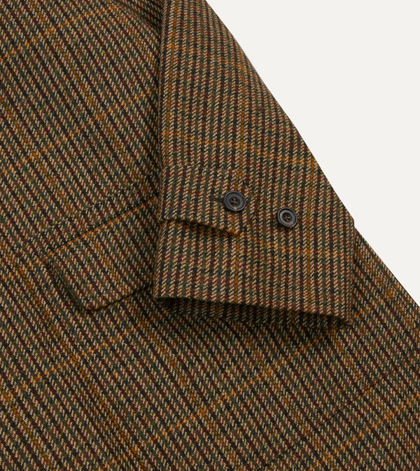 LOVAT TWEED RAGLAN OVERCOAT - BROWN