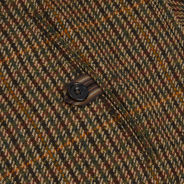 LOVAT TWEED RAGLAN OVERCOAT - BROWN