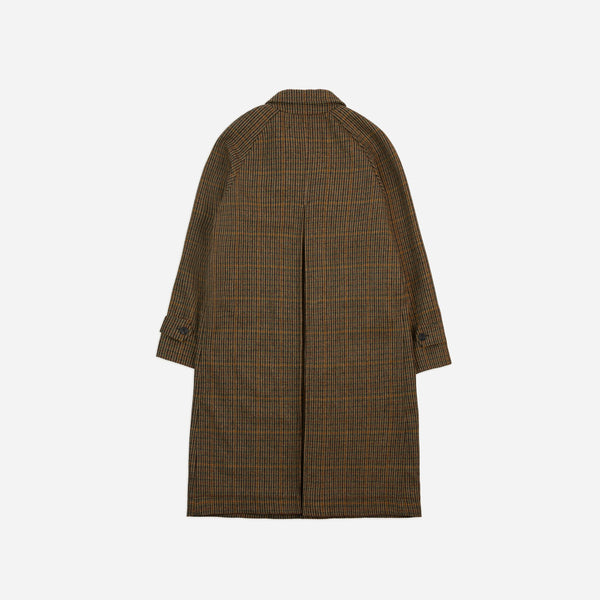 LOVAT TWEED RAGLAN OVERCOAT - BROWN