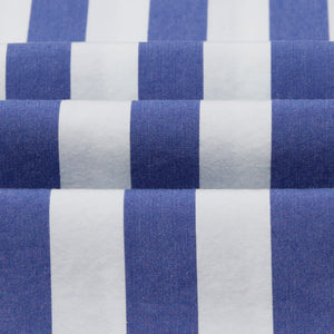Drakes - STRIPED RELAXED BLOCK SHIRT -  BLUE & WHITE -  - Alternative View 1
