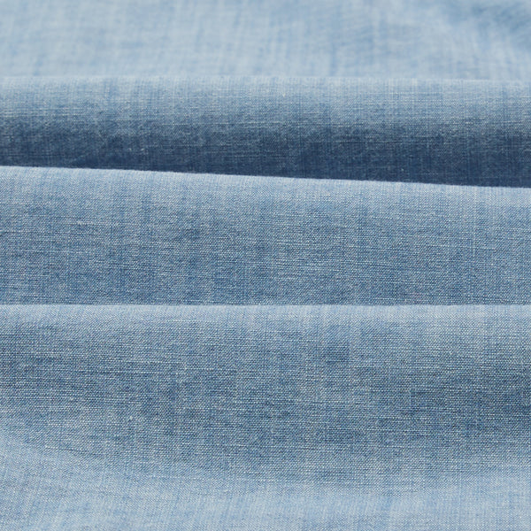 CUBAN CHAMBRAY SHIRT - BLEACH WASH