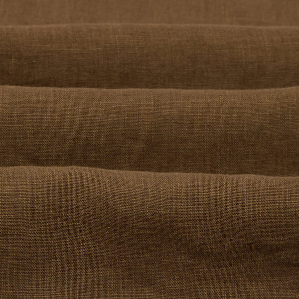 LINEN WESTERN SHIRT - BROWN