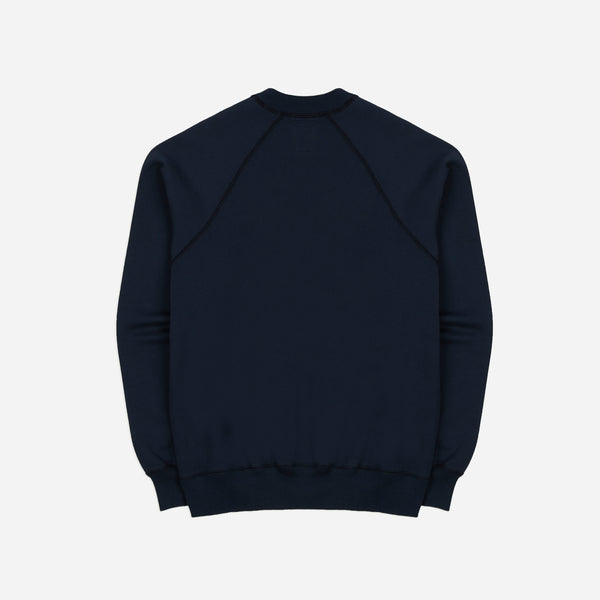 Drake's Crew Neck Sweat - Washed Navy