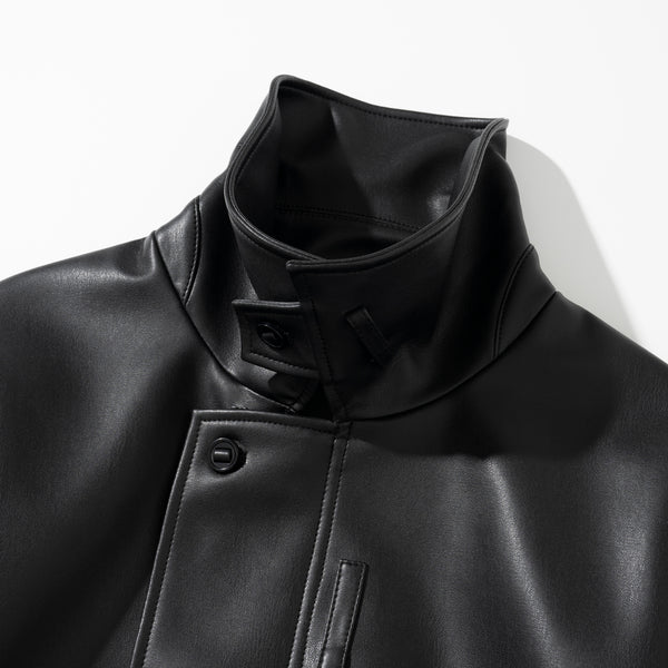 MK3 VEGAN LEATHER JACKET - BLACK