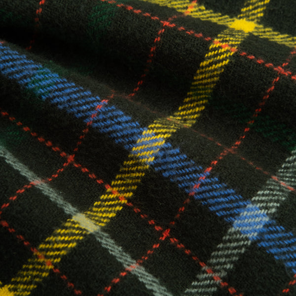 BIG POCKET FLANNEL SHIRT - PEAT/BLUE-YELLOW