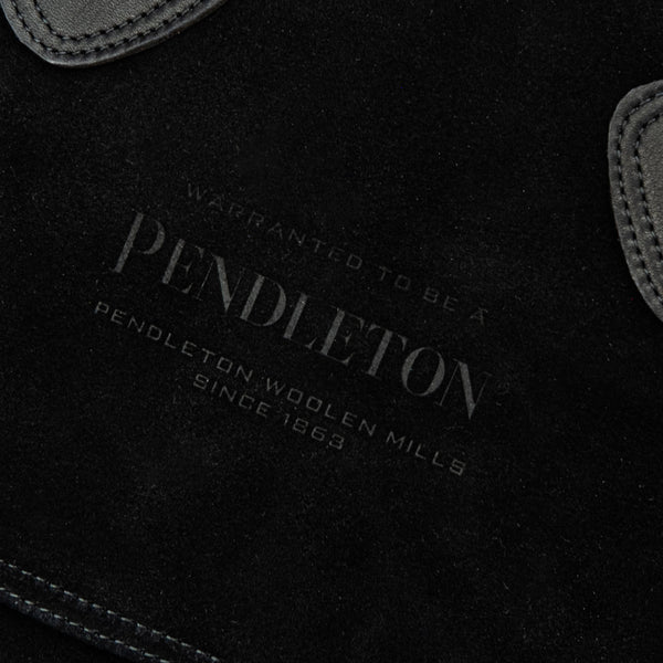 SUEDE TOTE BAG - BLACK