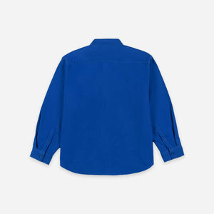 Dubbleware - Dubbleware Notched Pocket Flannel Shirt - Ultra Blue -  - Alternative View 1