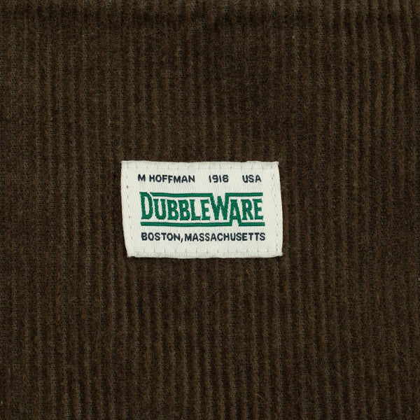 Lined Snap Overshirt - Brown Corduroy