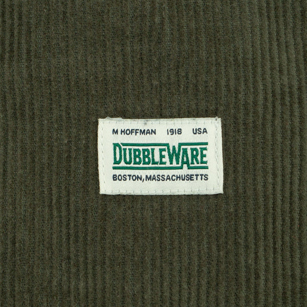 Lined Snap Overshirt - Sage Corduroy