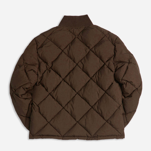 DUBBLE DOWN LIMITED EDITION DIAMOND QUILTED JACKET - CHOCOLATE