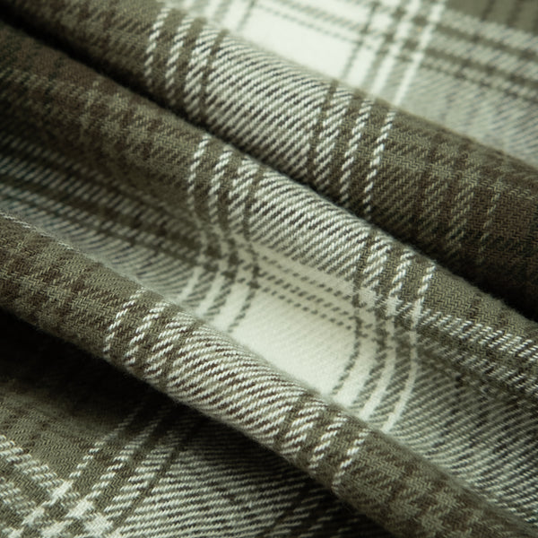 HERITAGE CHECK WORKSHIRT - MOSS/GREY