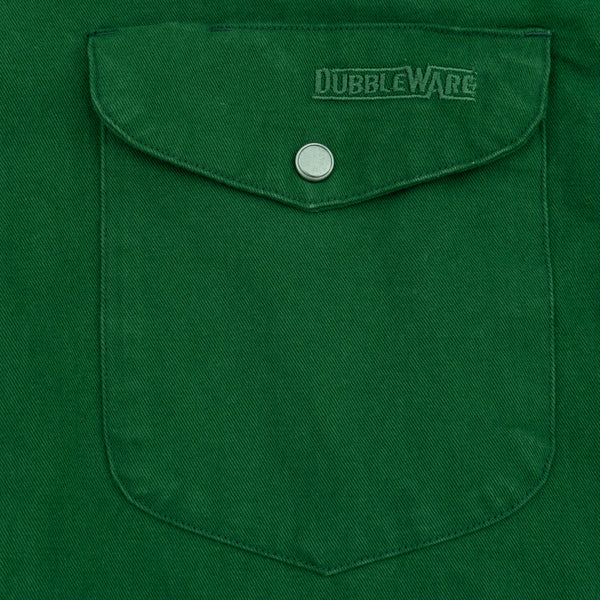 O-RING TWILL OVERSHIRT - DARK GREEN