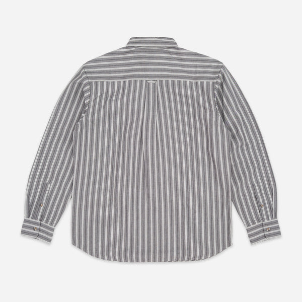 VINTAGE DENIM STRIPE SHIRT - GREY