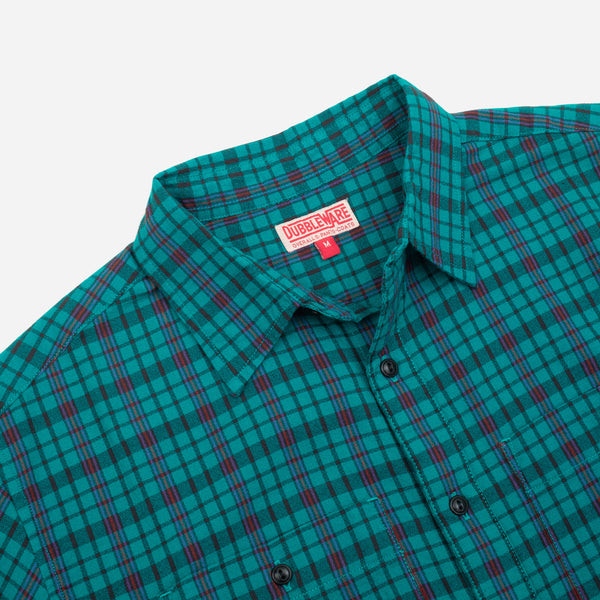 POP CHECK SHIRT- GREEN/BLACK