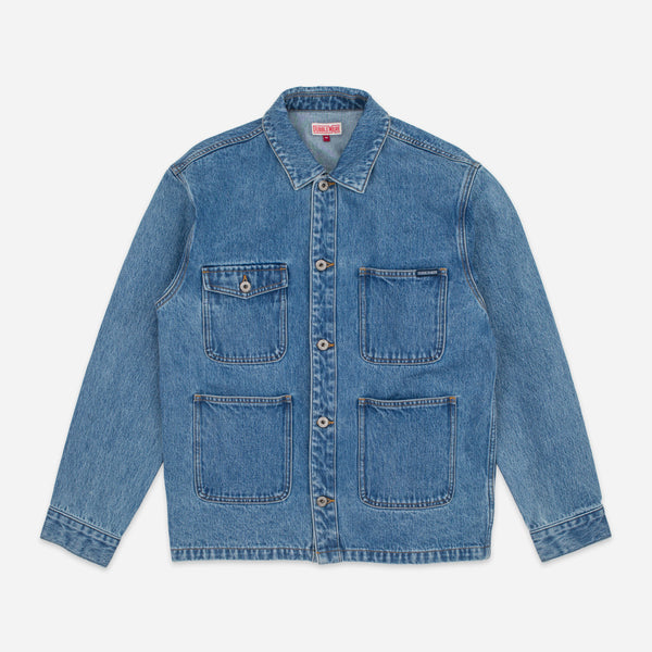 RUTLAND DENIM WORK JACKET - WASH BLUE