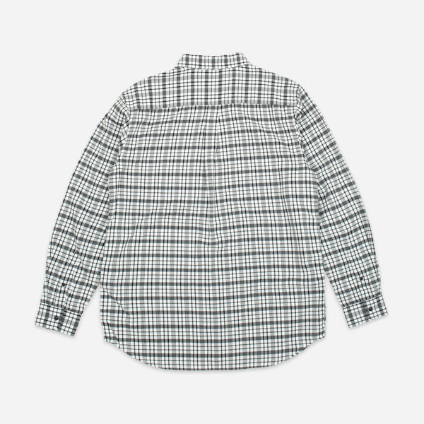 POP CHECK SHIRT - WHITE/BLACK