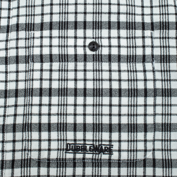 POP CHECK SHIRT - WHITE/BLACK