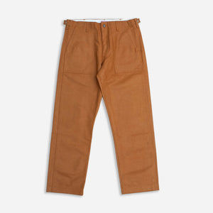 Dubbleware - HEAVY TWILL FATIGUE PANT- BROWN -  - Main Front View