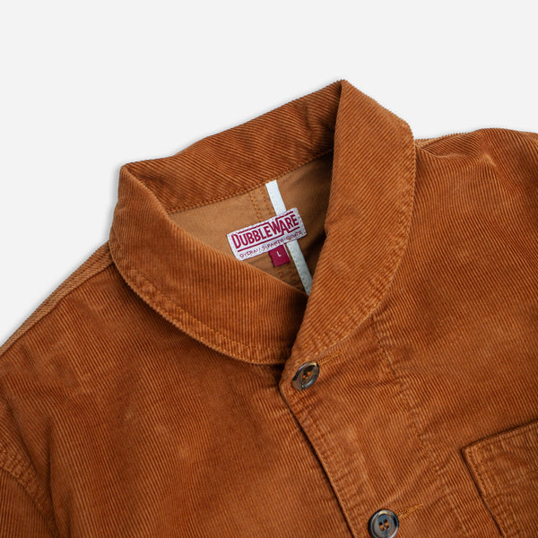 PETERSHAM CORD CHORE COAT - BROWN