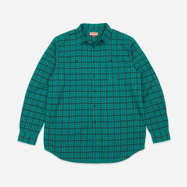 POP CHECK SHIRT- GREEN/BLACK