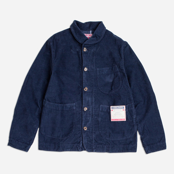 PETERSHAM CORD CHORE COAT - NAVY