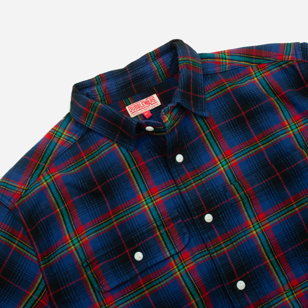 HERITAGE CHECK WORK SHIRT - BLUE/RED-MIX
