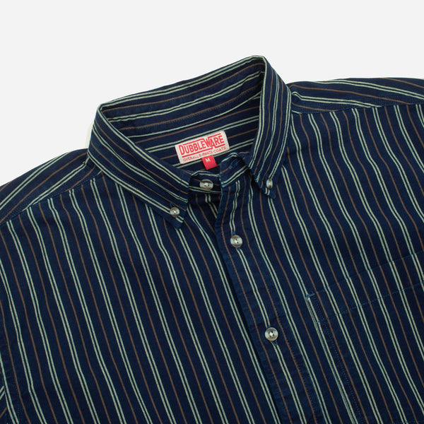 VINTAGE B.D STRIPE DENIM SHIRT - INDIGO