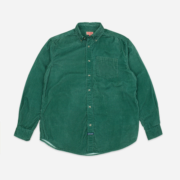 VINTAGE B.D CORD SHIRT - GREEN BOX