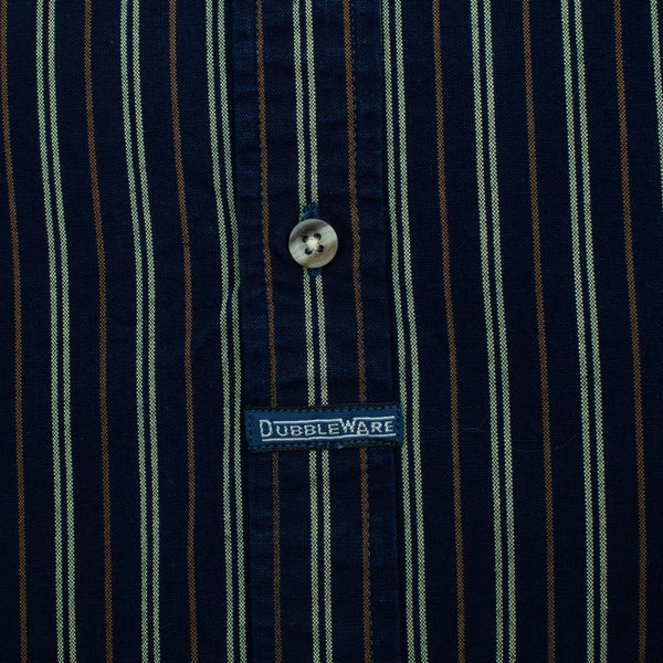 VINTAGE B.D STRIPE DENIM SHIRT - INDIGO