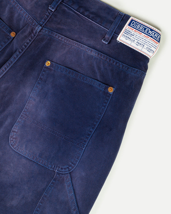 BELMONT WASHED CANVAS CARPENTER PANT - NAVY